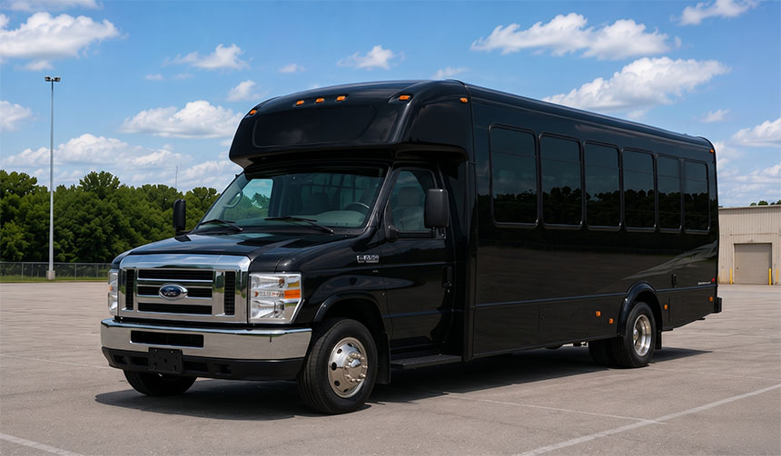 20-passenger minibus for charter in Bloomington, IN